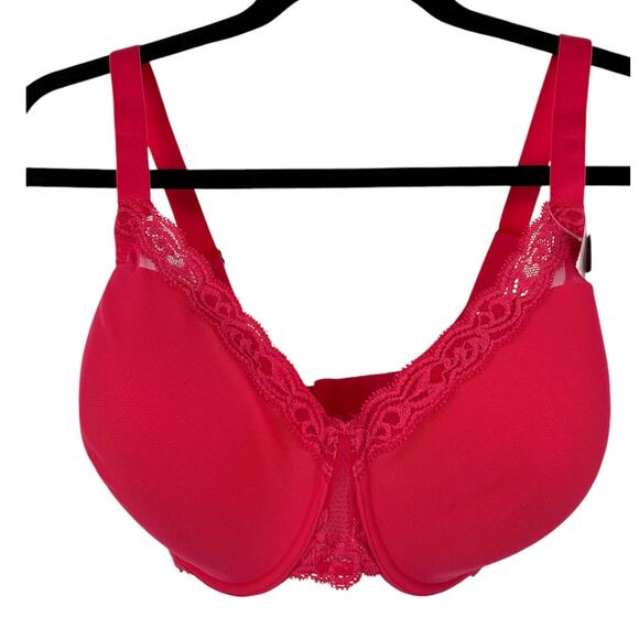 Natori bra 741299 Feathers full figure underwire red size 32H - Picture 1 of 7